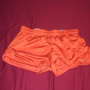 Orange Nike Workout Shorts